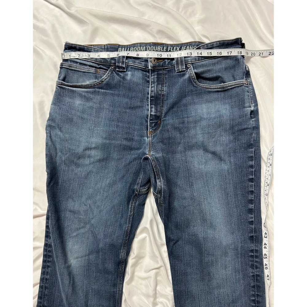 Duluth Trading Co Ballroom Double Flex Jeans Mens 36x28 Relaxed Fit Blue Denim - Picture 15 of 16